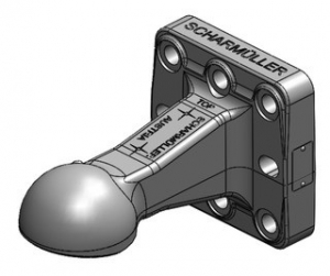 Петля сцепная с фланцем Scharmuller 00.650.901.0-A02, K80 Towing Eye Ball Coupling System