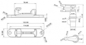 Запорный кронштейн для трубы 27мм (005441)