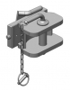 Тягово-сцепное устройство Scharmuller 03.1808.00-A02 с ручной сцепкой с кронштейном ТСУ