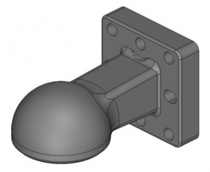 Петля сцепная с фланцем Scharmuller 00.652.99.0-A02, K80 Towing Eye Ball Coupling System