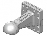 Петля сцепная с фланцем Scharmuller 00.665.90.3-A02, K80 Ball Coupling System